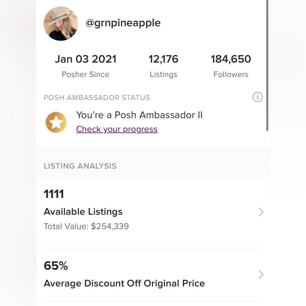 Buy with confidence!  I’m a Gold star Posh Ambassador! Top Rated! Fast Shipper!